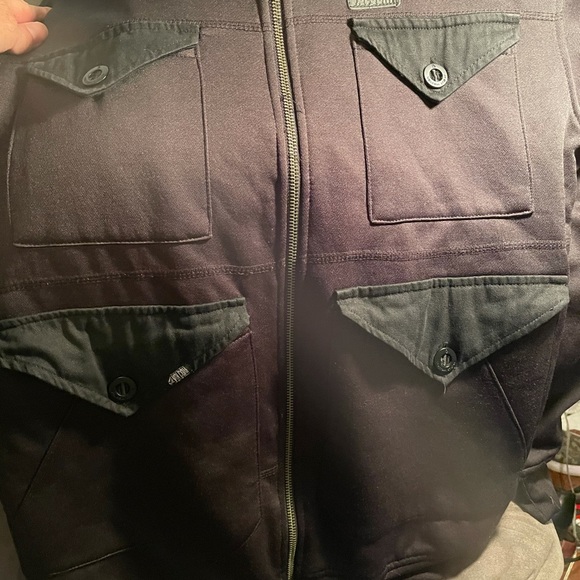 Black Volcom Cargo Jacket - Picture 3 of 8